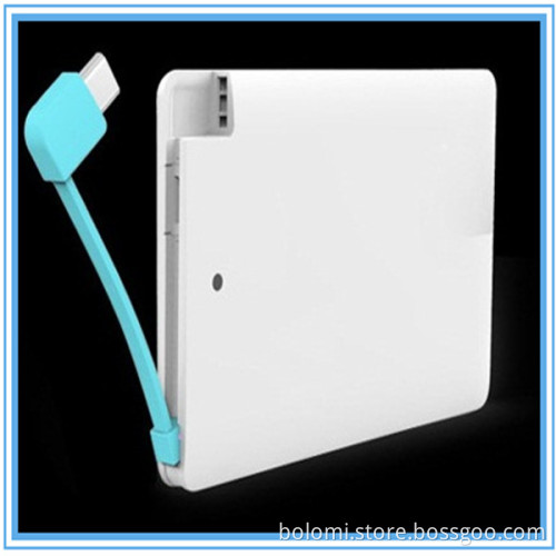 2500mAh stone power bank,slim credit card power bank for phone